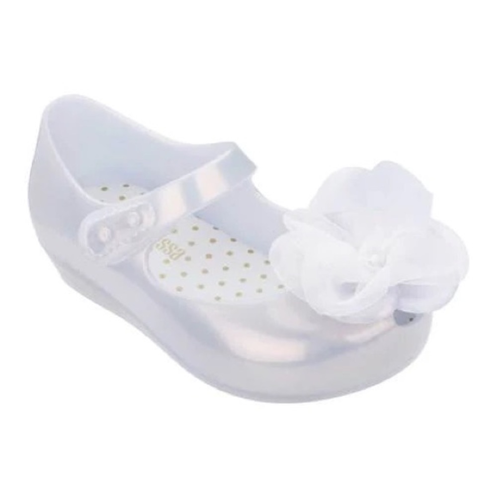 Mini Melissa Ultragirl Chic BB Mary Jane - Toddler Girl - Pearl White